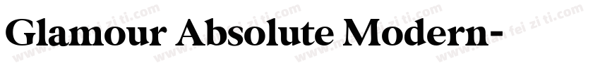 Glamour Absolute Modern字体转换